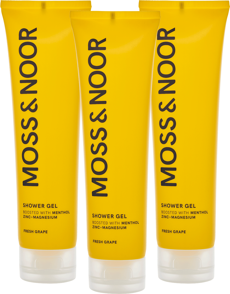 Moss & Noor Moss & Noor After Workout Shower Gel Fresh Grapefruit 3 x 150 ml