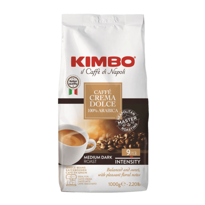 Kimbo Dolce Crema - koffiebonen - 1 kilo