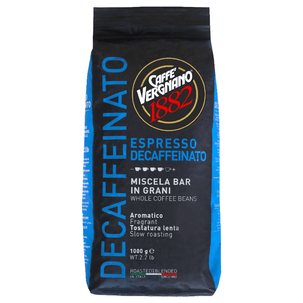 Caffè Vergnano 1882 Decaffeinato Espresso - koffiebonen - 1 kilo