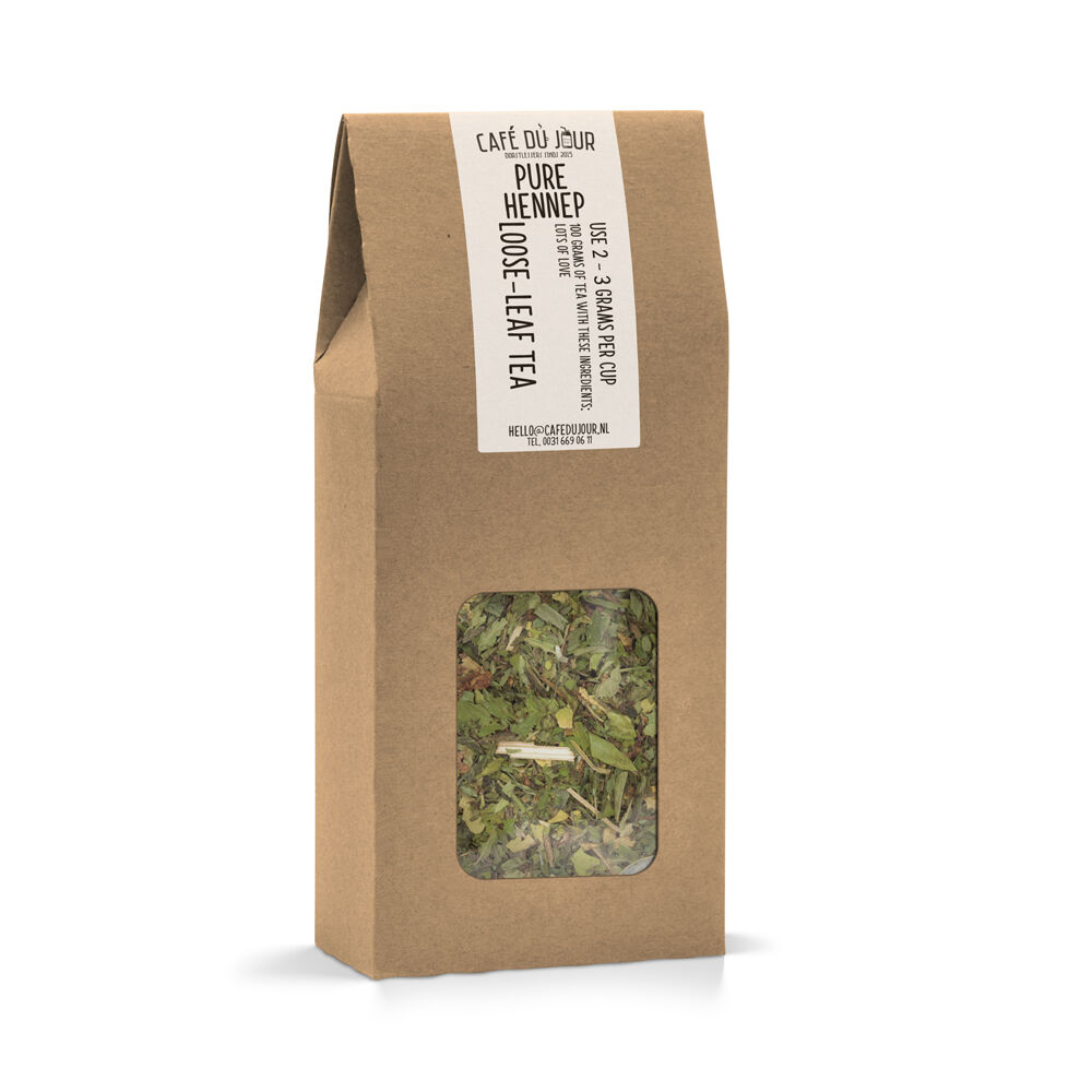 Café du Jour Pure Hennep - Hennep thee 100 gram -  losse thee