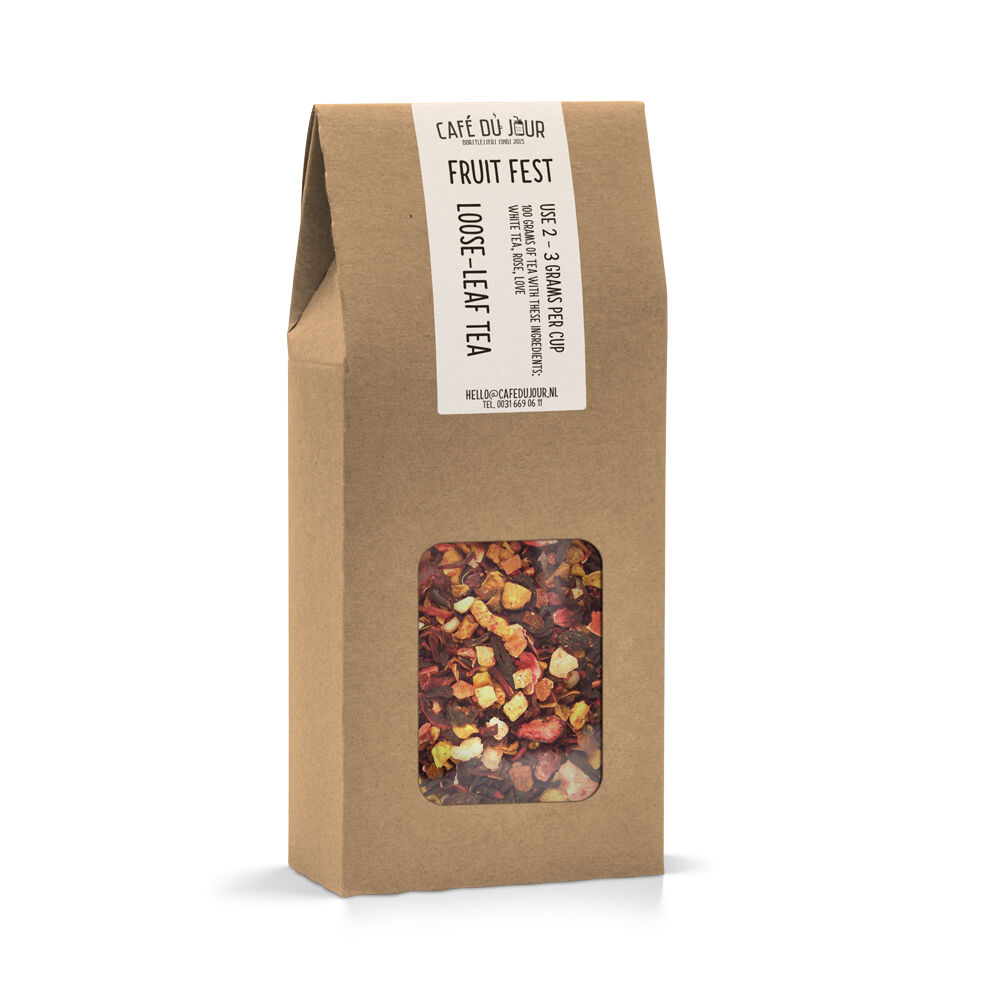 Café du Jour Fruit Fest - vruchtenthee 100 gram -  losse thee