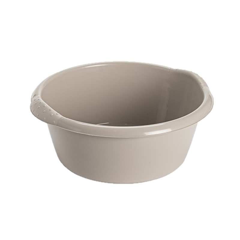 Hega Hogar Afwas teiltje - rond - 20 liter - beige - D47 x H19 cm - Kunststof - Schoonmaak -