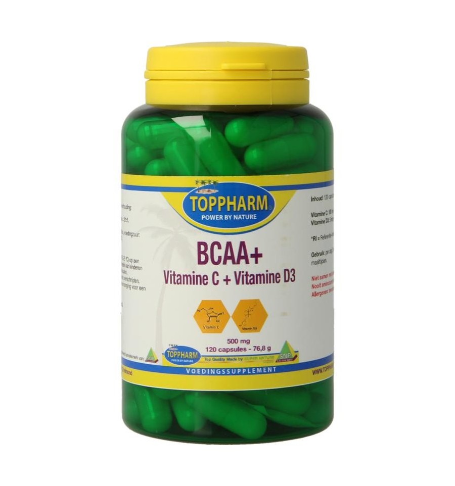 Toppharm BCAA vitamine C vitamine D3 500mg