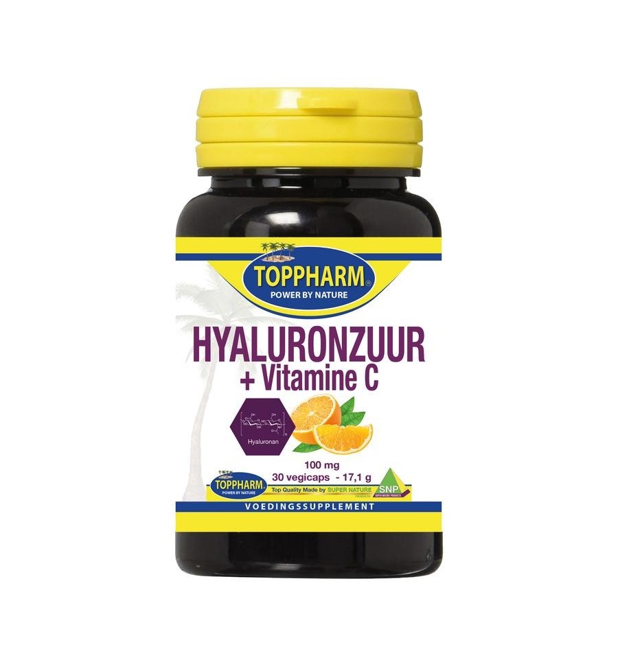 Toppharm Hyaluronzuur vitamine C 100mg