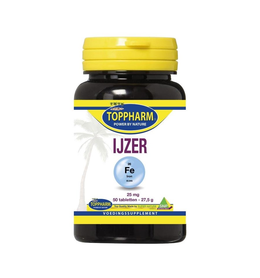 Toppharm IJzer 25mg