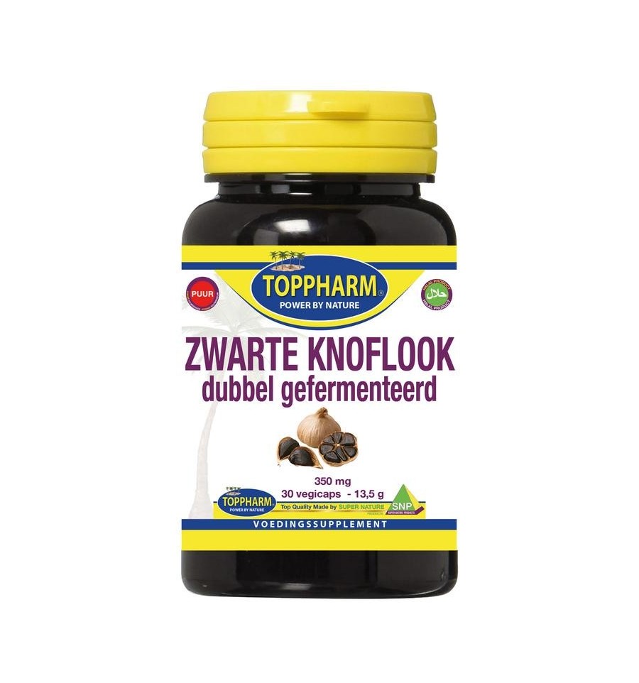 Toppharm Zwarte knoflook dubbel gefermenteerd puur