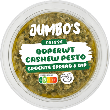 JUMBO umbo's Frisse Doperwt Cashew Pesto Groente Spread & Dip 150g