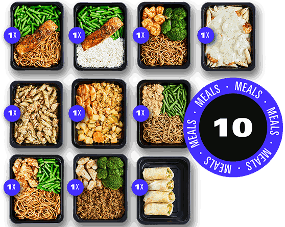 Prep The Food Prep Meals | 10 maaltijden pakket kip en vis diepvries