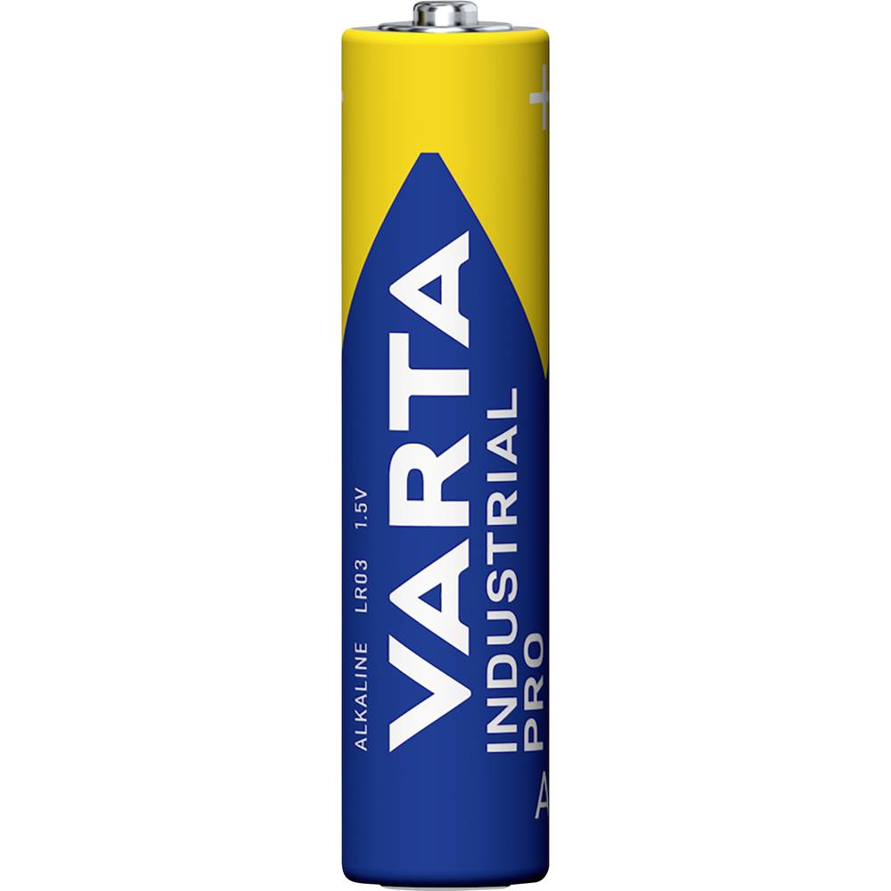 VARTA Batterie Alkaline, Micro, AAA, LR03, 1.5V, Industrial Pro, 1 Stück