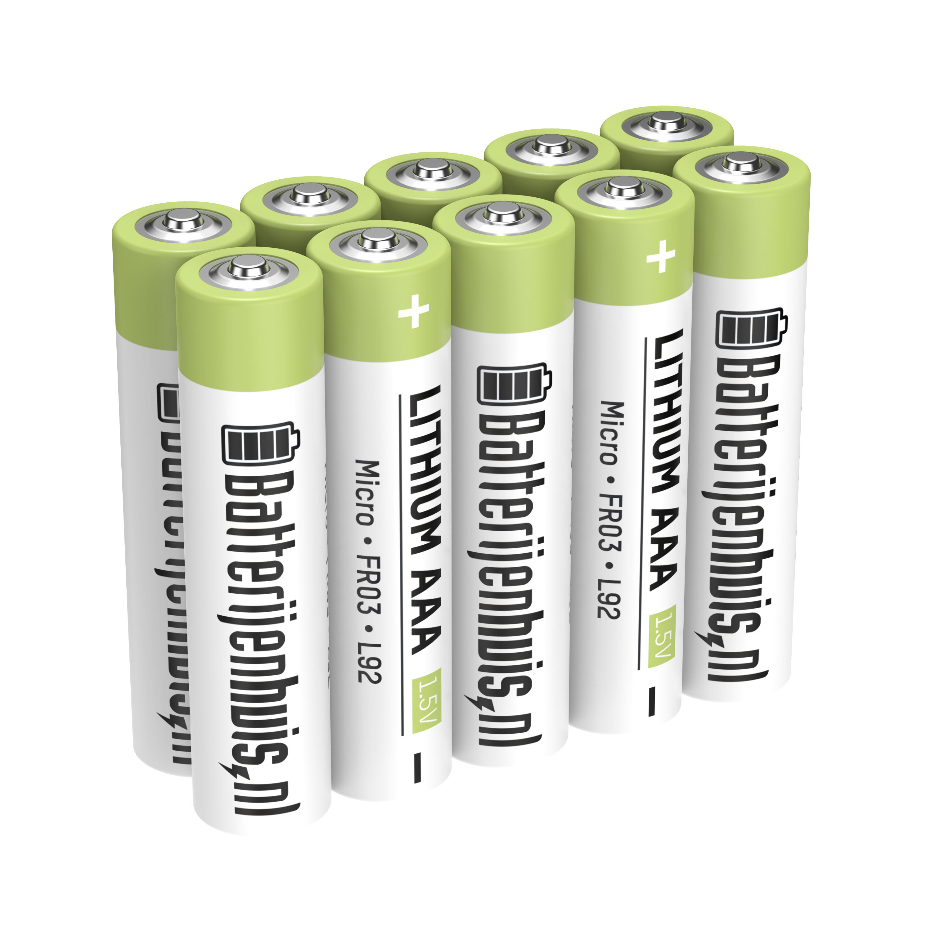 Batterijenhuis AAA Lithium Batterijen 10x