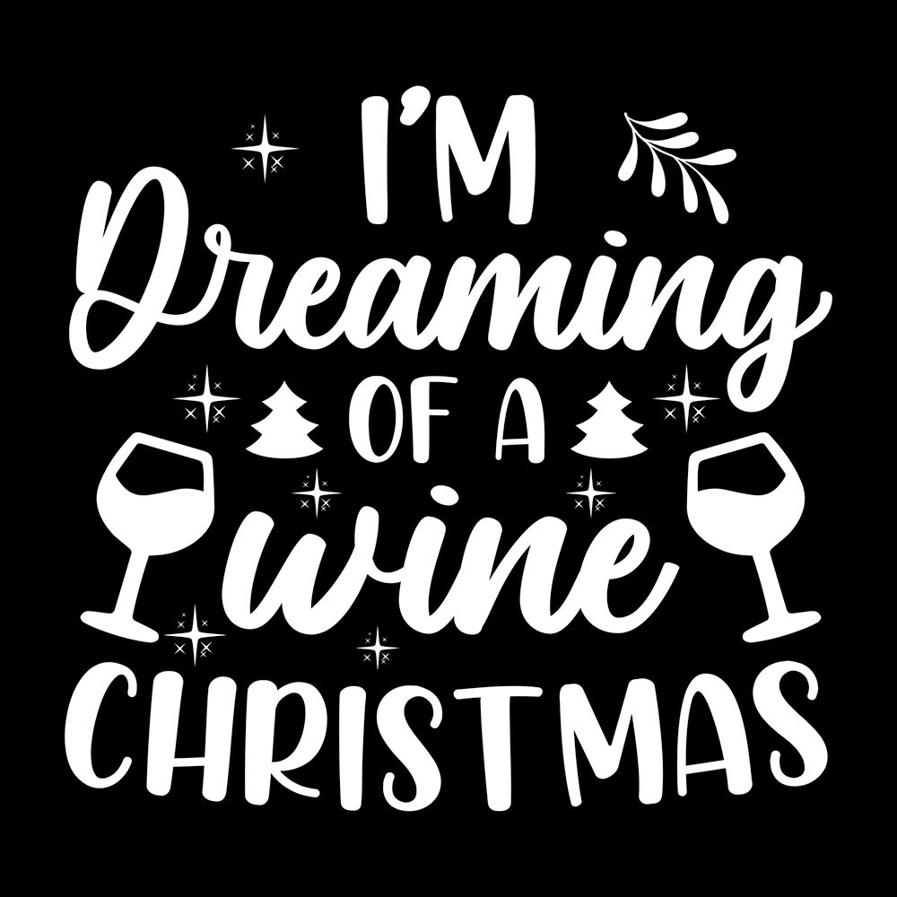 Ambiente Kerst thema servetten - 40x st - Dreaming of a Wine Christmas - 33 x 33 cm - wijn -