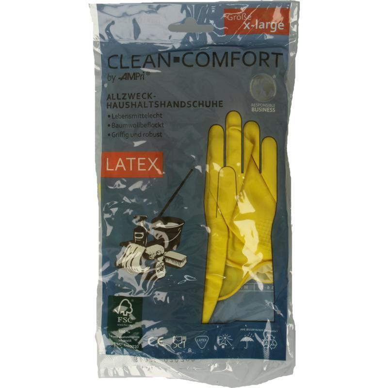 Clean-comfort Huishoudhandschoen geel maat xl 1 Paar