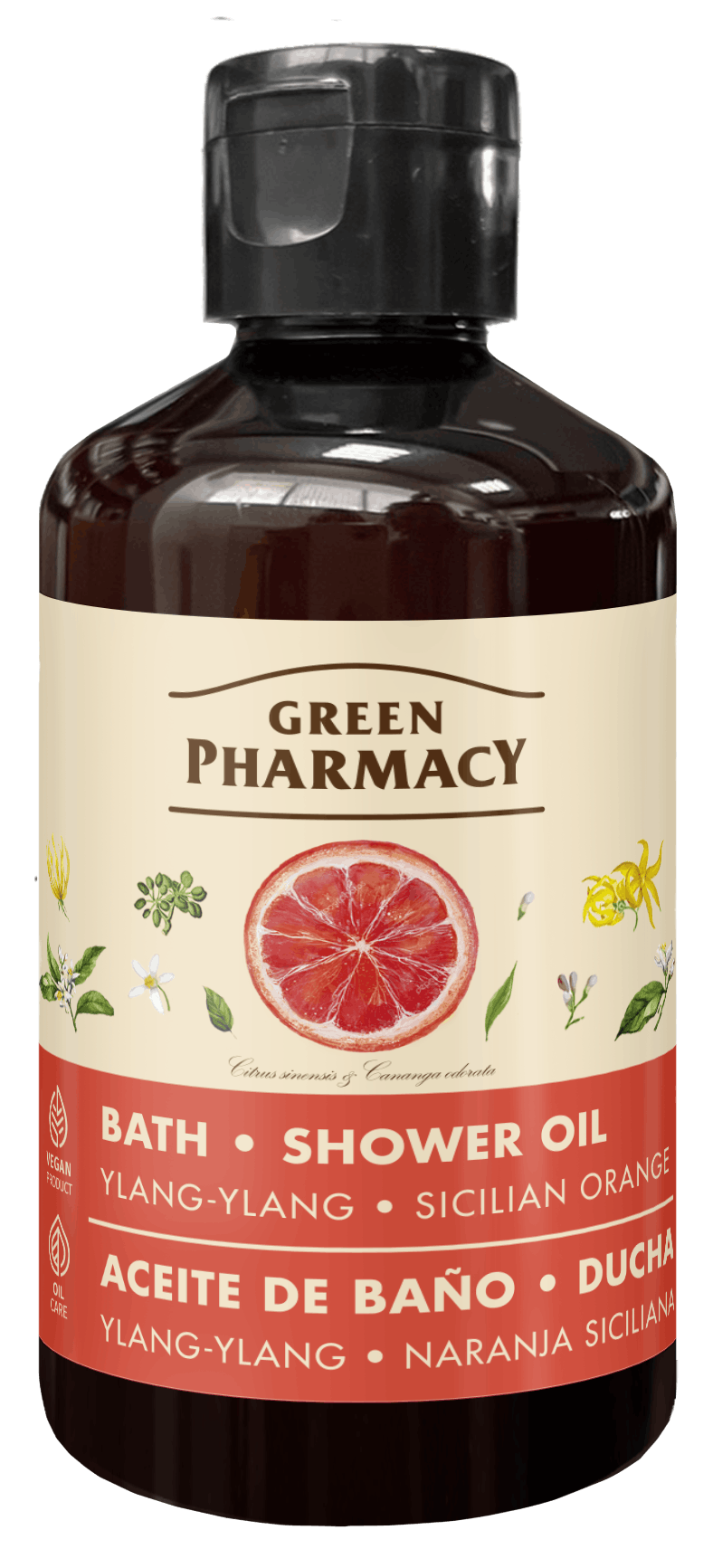 Green Pharmacy Bath And Shower Oil Ylang-ylang And Sicilian Orange 250 ml