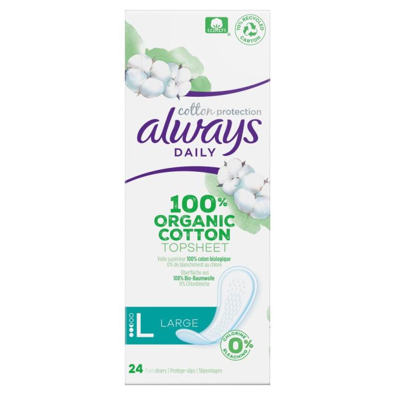 Always Inlegkruisjes daily cotton protection 24 stuks