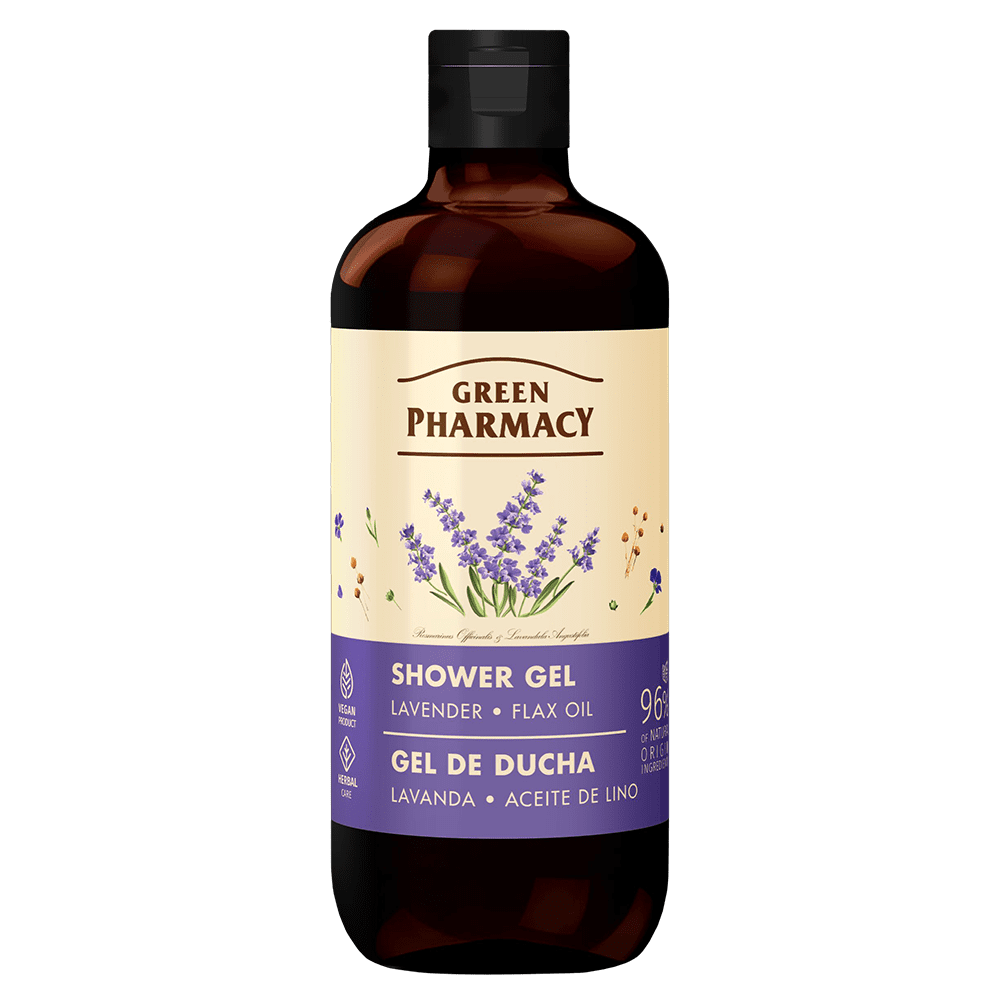 Green Pharmacy Shower Gel Lavender And Flax Oil 500 ml