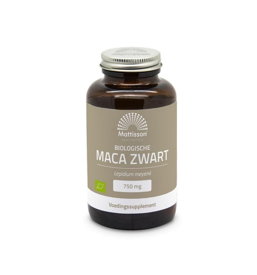 Mattisson Zwarte maca 750mg bio