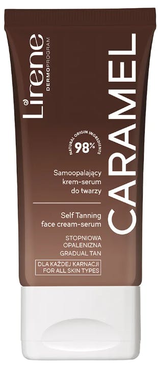 Lirene Self Tanning Face Cream Serum Caramel 50 ml