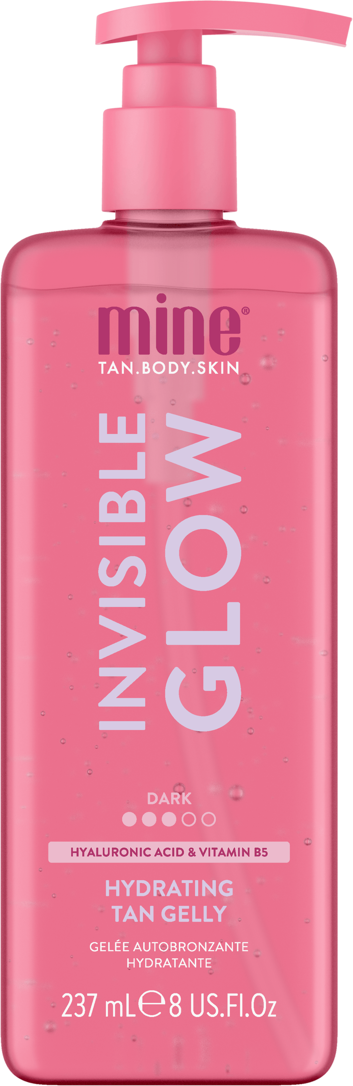 MineTan Invisible Glow Dark Hydrating Tan Gelly 237 ml