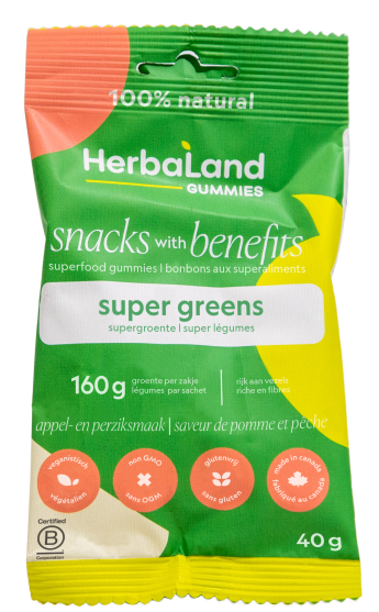 Herbaland Gummies Super Greens Appel en Perzik