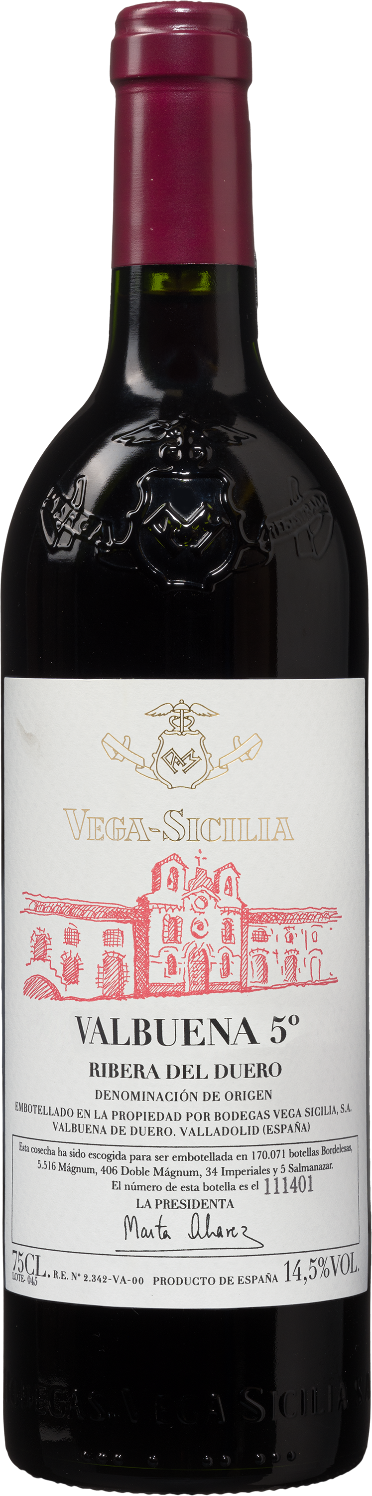 Colaris Vega Sicilia Valbuena 5° 2019 Ribera del Duero