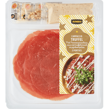 Jumbo umbo Carpaccio met Parmezaanse Kaas, Truffelsaus & Pijnboompitten 143 g