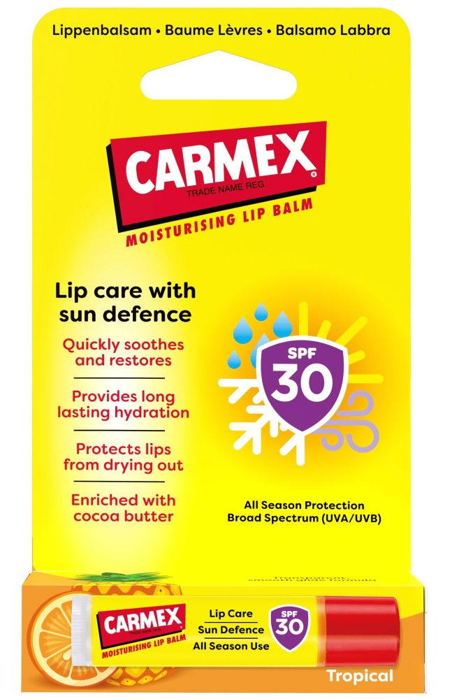 Carmex Tropical SPF30 Moisturising Lipbalm