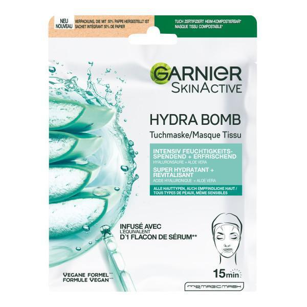 Garnier Skinact hydraterende bomb tissuemasker 1st