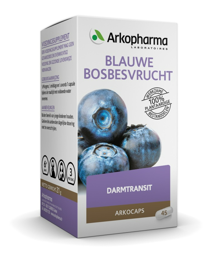 Arkocaps Darmtransit Blauwe Bosbesvrucht Capsules