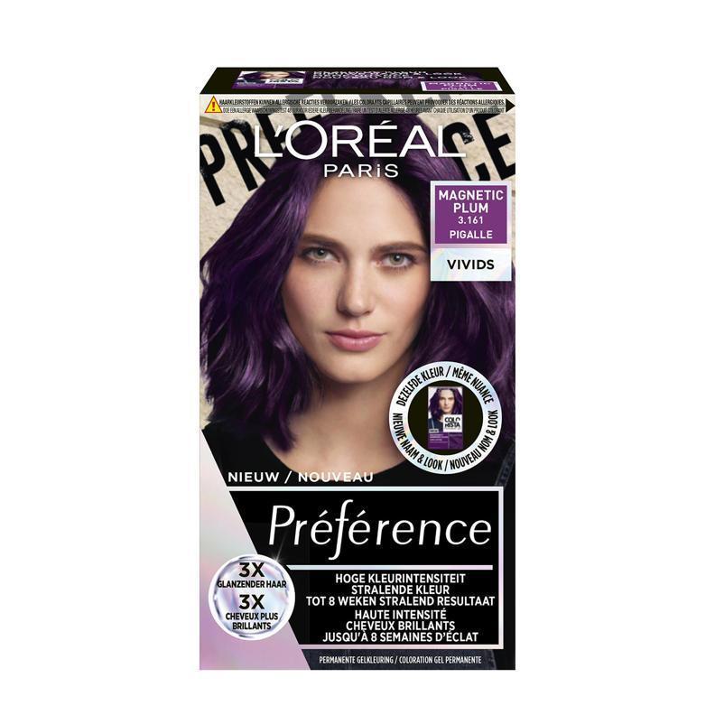 L'Oréal Paris Préférence les vivids 3.161 magnetic plum 1 Stuk