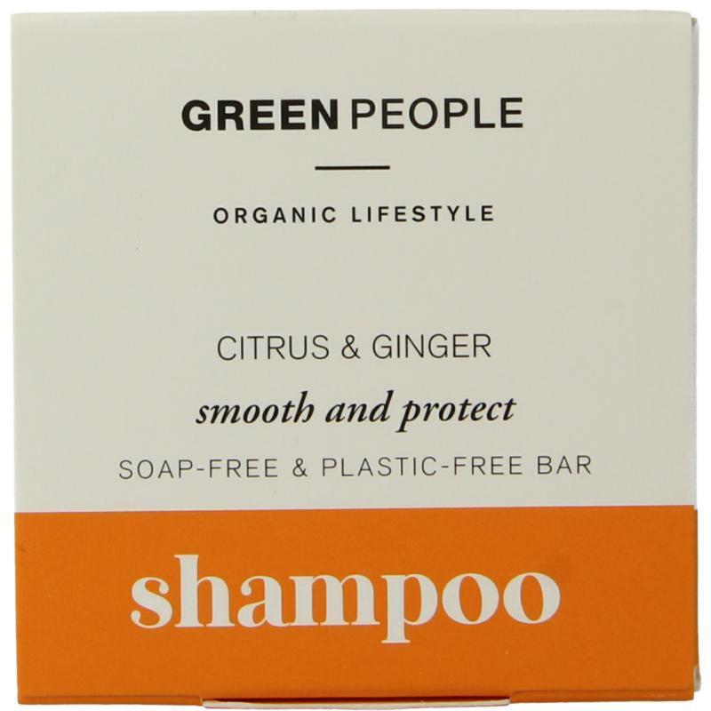 Green people Shampoo bar citrus & ginger 50 Gram