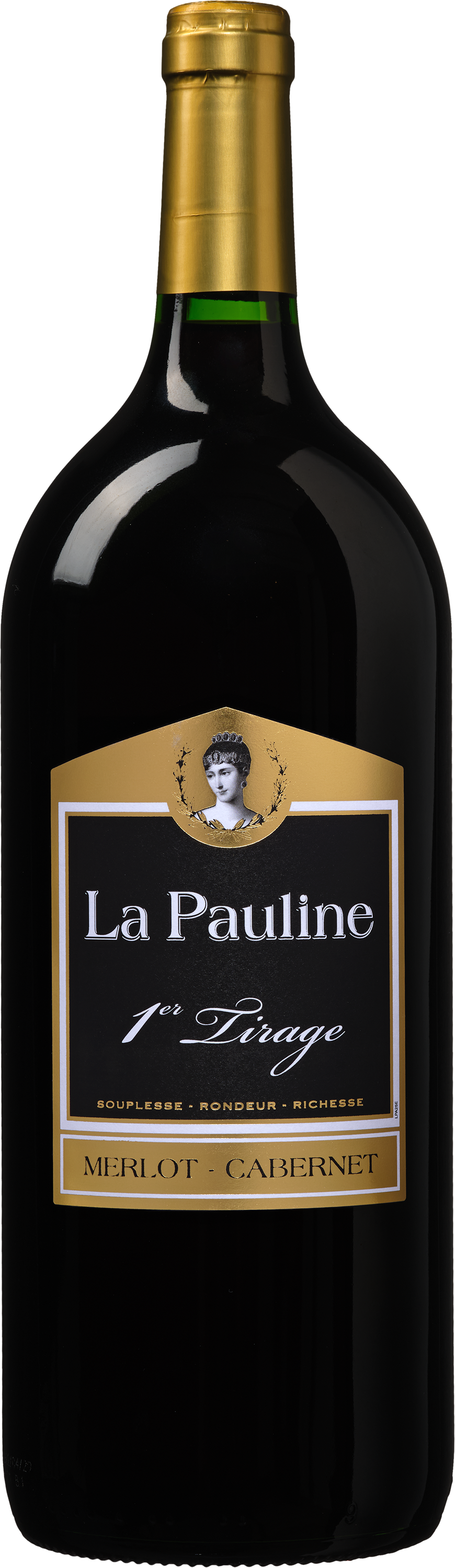 Wijnbeurs La Pauline 1er Tirage Merlot Cabernet Magnum