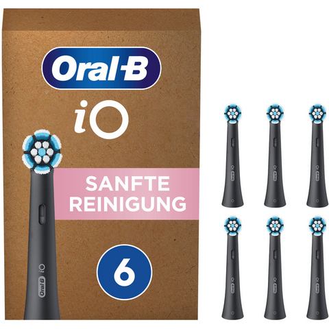 Oral-B iO Sanfte Reinigung Aufsteckbürsten, 6 Stück