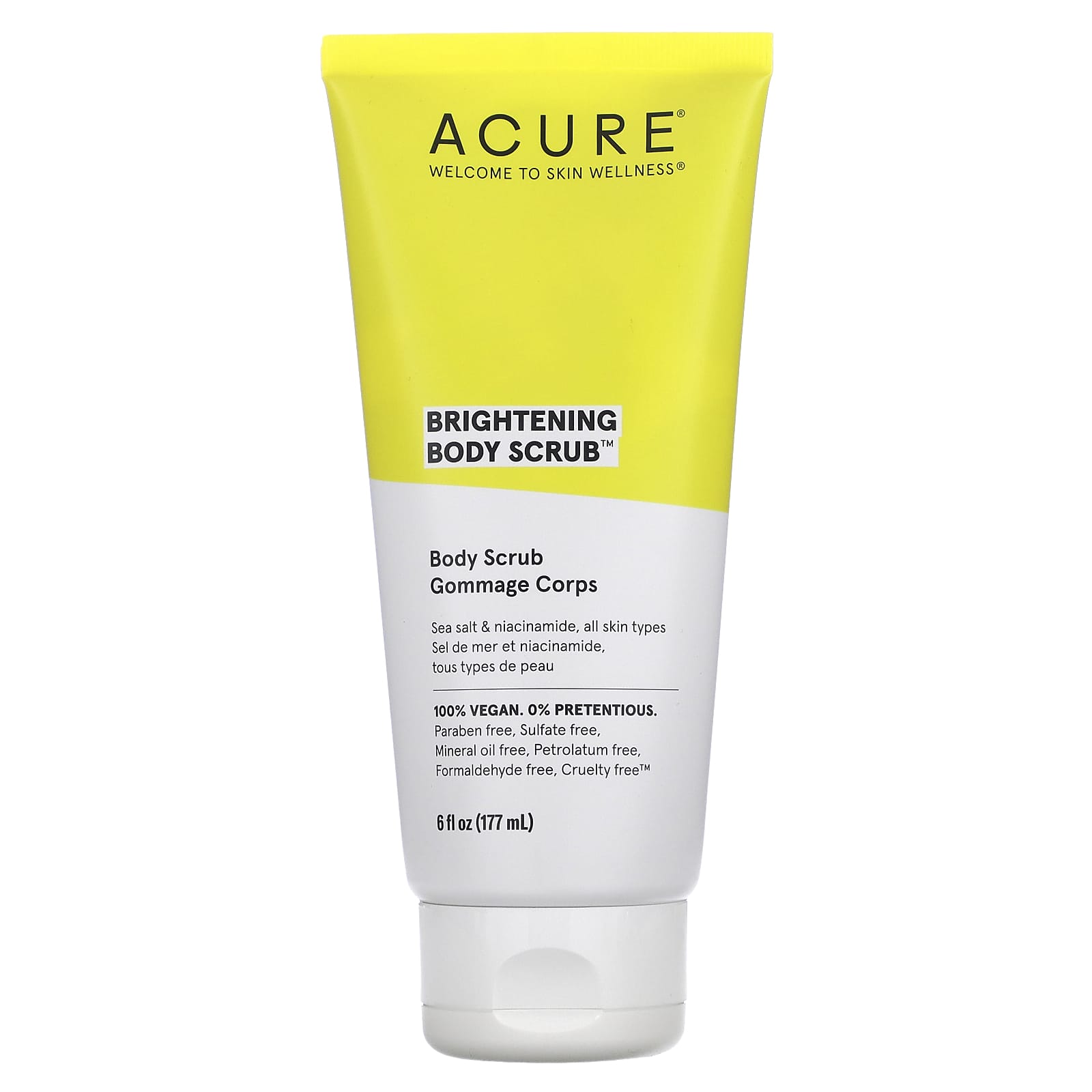 ACURE , Brightening Body Scrub, 6 fl oz (177 ml)