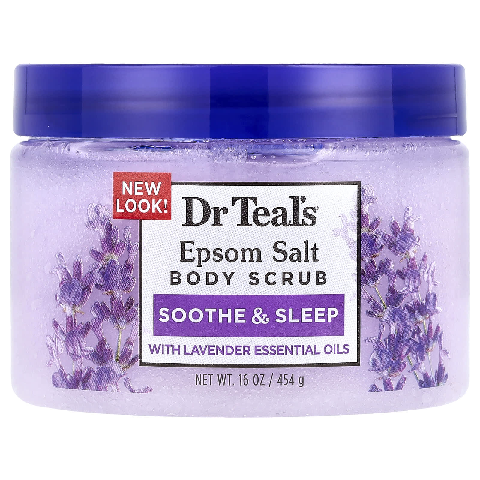 BeautyGlam Dr. Teal's, Epsom Salt Body Scrub, Lavender, 16 oz (454 g)