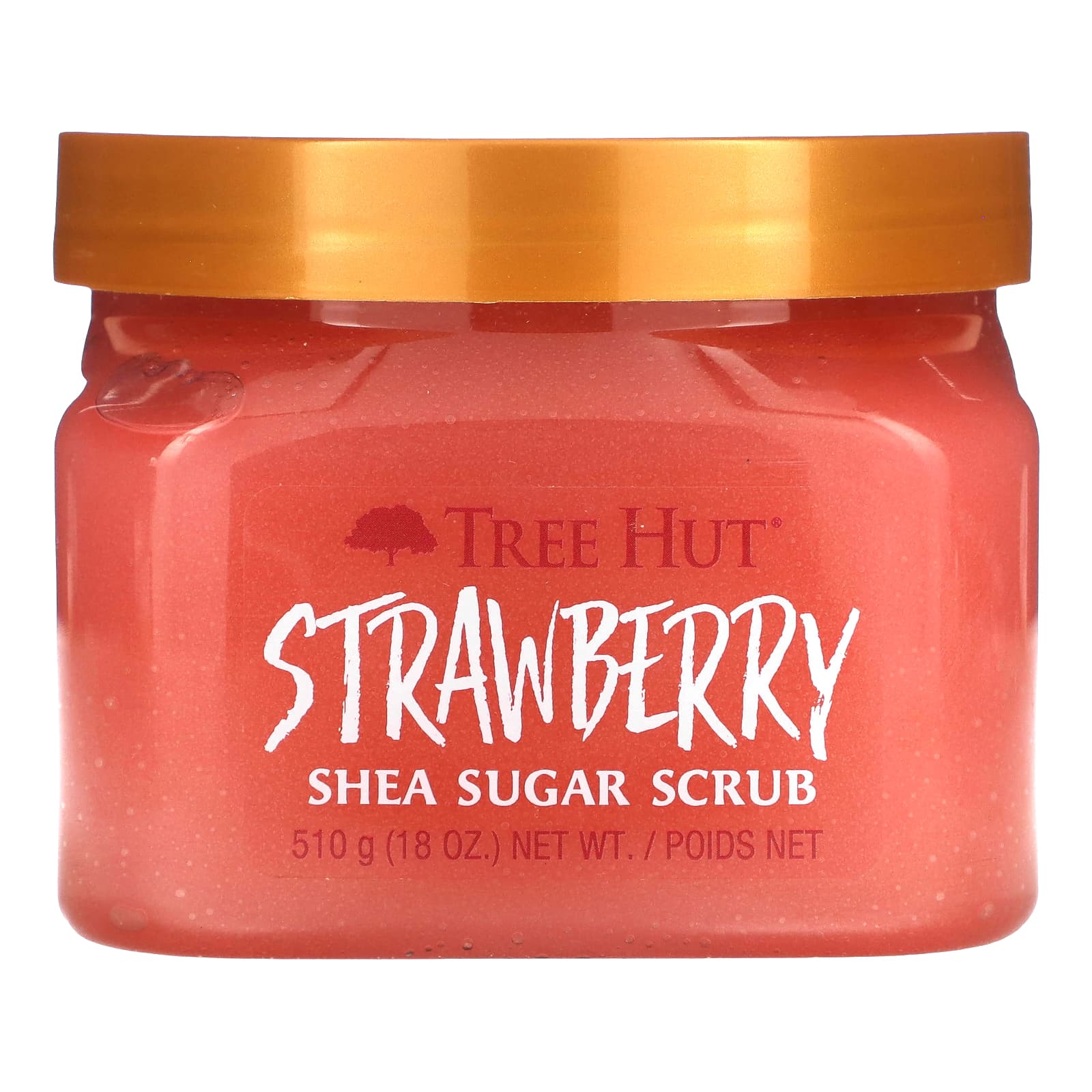 TREE HUT , Shea Sugar Scrub, Strawberry Flavor, 18 oz (510 g)