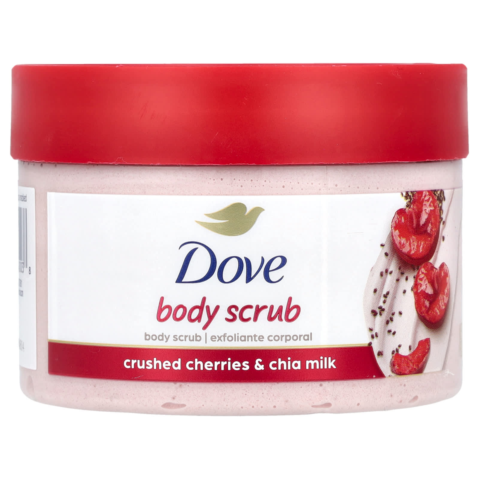 DOVE , Body Scrub, Crushed Cherry & Chia Milk, 10.5 oz (298 g)