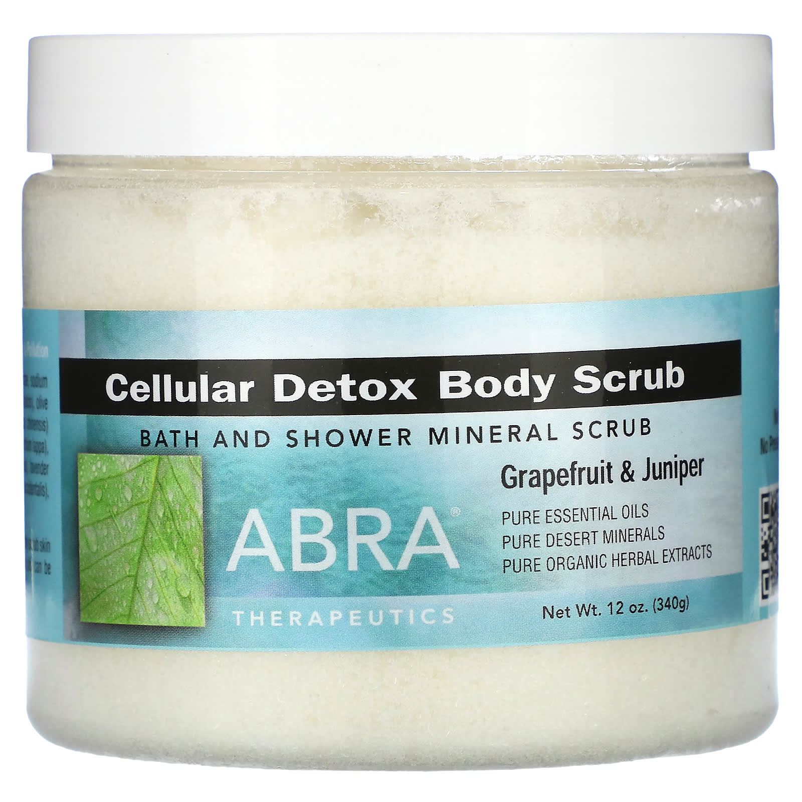 BeautyGlam Abra Therapeutics, Cellular Detox Body Scrub with Grapefruit and Juniper, 12 oz (340 g)