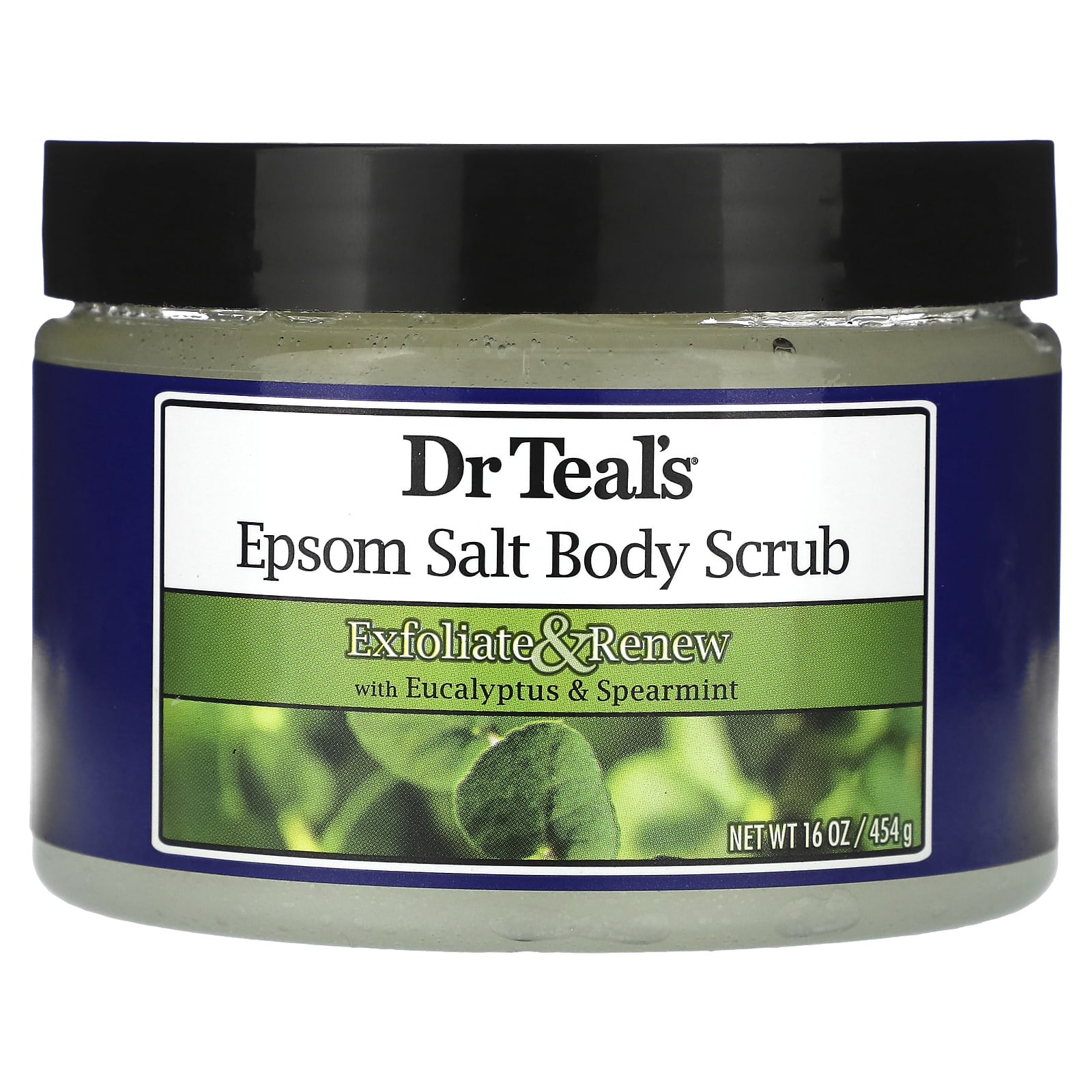 BeautyGlam Dr. Teal's, Epsom Salt Body Scrub with Eucalyptus and Spearmint, 16 oz (454 g)