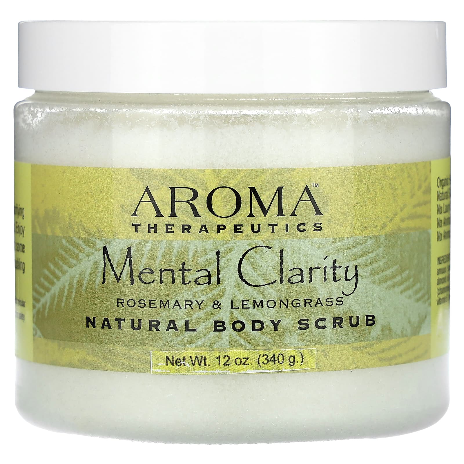 BeautyGlam Abra Therapeutics, Natural Body Scrub, Rosemary and Lemongrass, 12 oz (340 g)