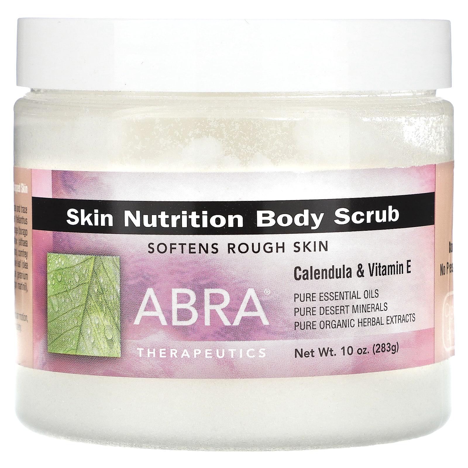 BeautyGlam Abra Therapeutics, Skin Nutrition Body Scrub, Calendula & Vitamin E, 10 oz (283 g)