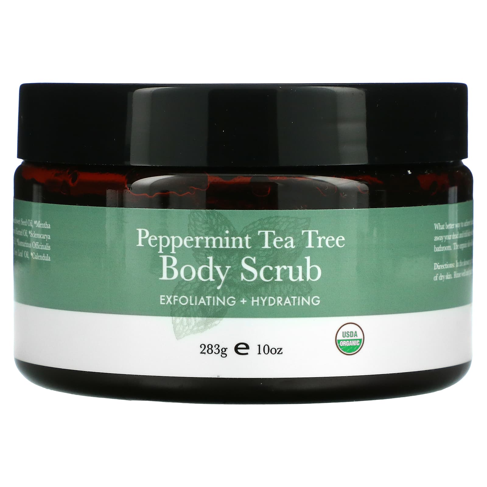 BeautyGlam Beauty By Earth, Body Scrub, Peppermint Tea Tree, 10 oz (283 g)