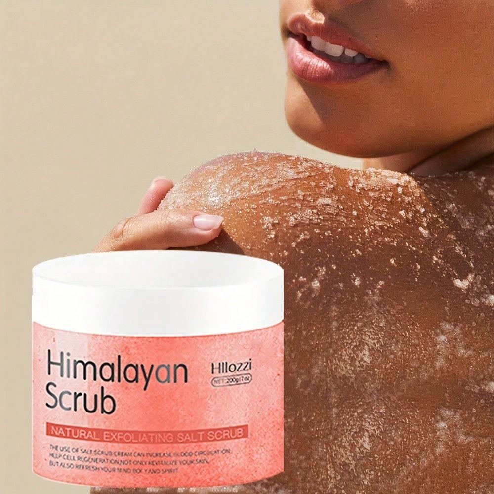 Beauty Makeup Station Himalaya Scrub Lichaamsscrub Zout Exfoliator Diepe reiniging van de huid Pigmentatieafzetting Mild Niet-irriterend en hydraterend voor de huid