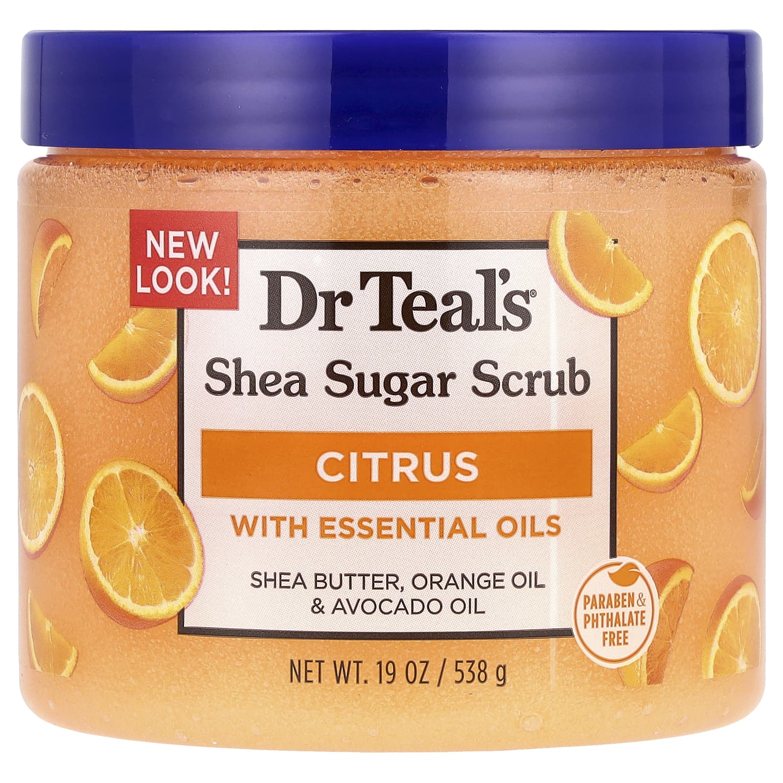 Dr. Teal's , Shea Sugar Scrub, Citrus, 19 oz (538 g)
