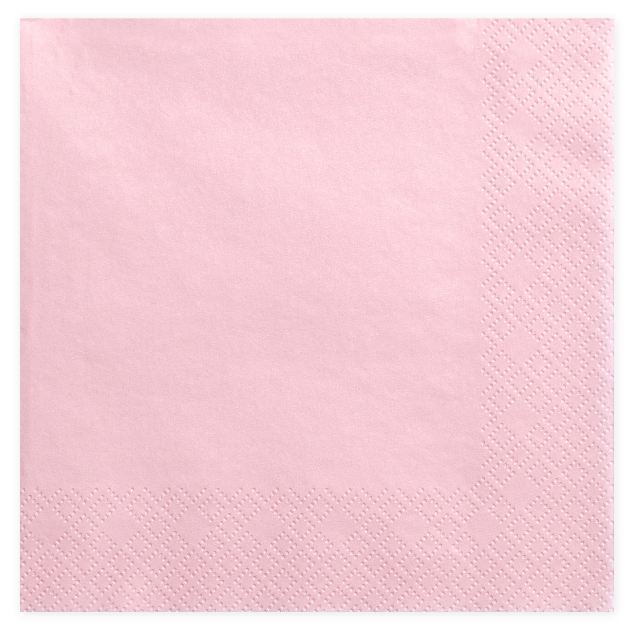 PartyDeco 40x Papieren tafel servetten roze 33 x 33 cm -