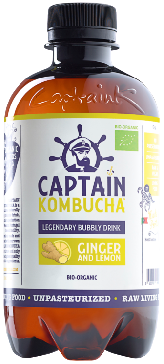The GUTsy Captain Kombucha Ginger & Lemon