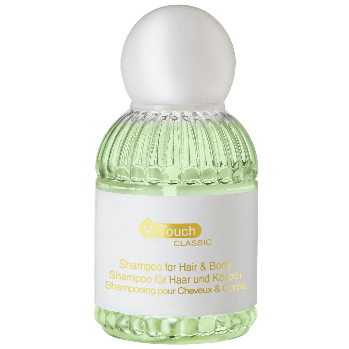 V-Touch Shampoo & douchegel in 1  Classic; 45 ml; groen/wit; 240 stuk / verpakking