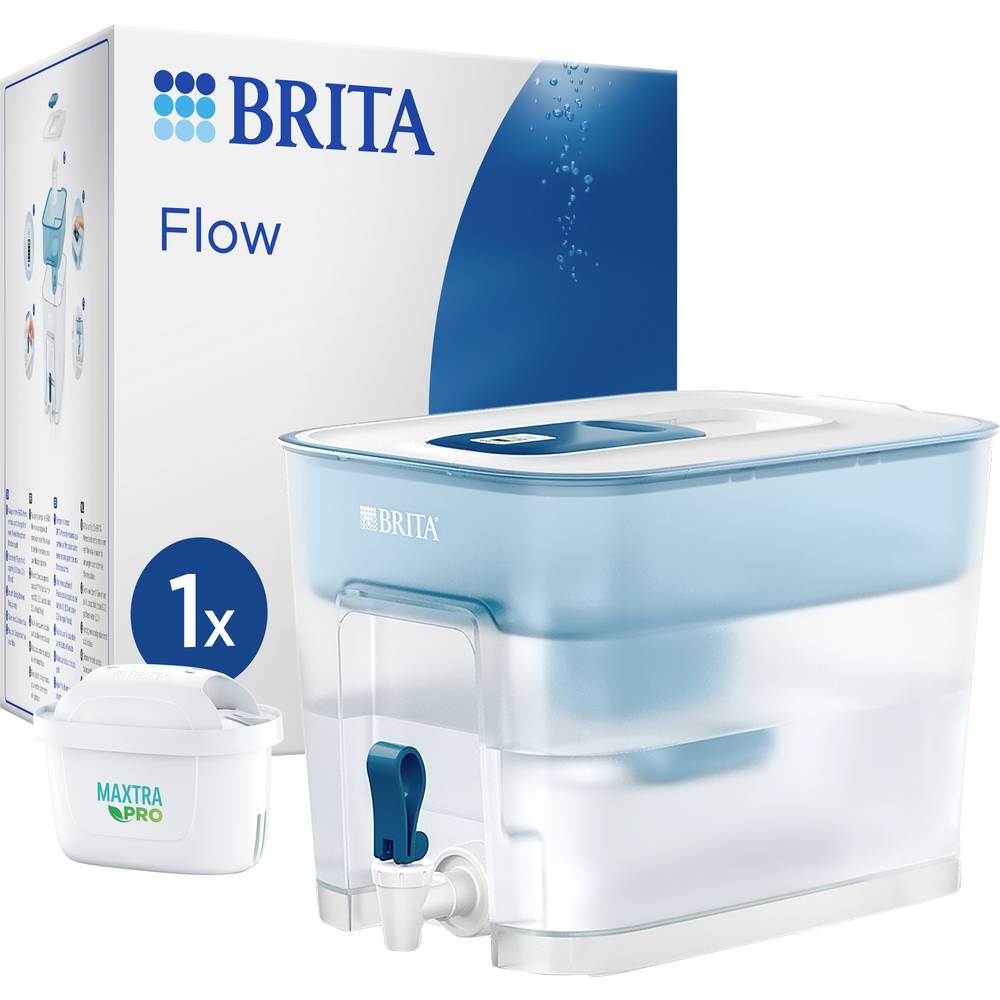 Brita Flow Waterfilter 8.2L Blauw/Wit