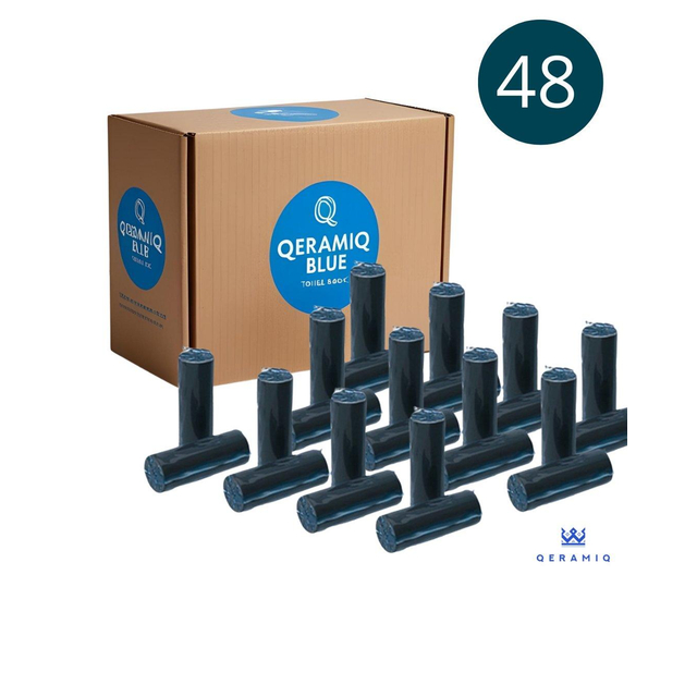 QeramiQ Blue Fresh Sticks - toiletsticks - doos - 48 stuks - blauw SW1211202/SW1211202