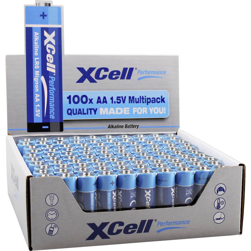 XCell AA batterij (penlite) Alkaline 1.5 V 100 stuk(s)