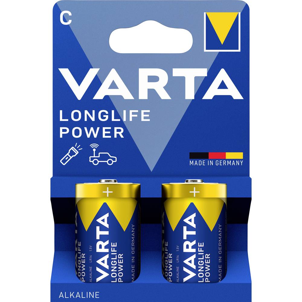 Varta Longlife Power C Blister 2 C batterij (baby) Alkaline 1.5 V 2 stuk(s)
